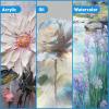 image122PCS Professional Painting SetArt Painting Supplies KitCanvas Painting Kit with Tabletop Wooden Easel72ColorsAcrylic Paint SetWatercolorOil Brushes CanvasesPainting Set for Kids Adults36Color