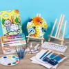 image122PCS Professional Painting SetArt Painting Supplies KitCanvas Painting Kit with Tabletop Wooden Easel72ColorsAcrylic Paint SetWatercolorOil Brushes CanvasesPainting Set for Kids Adults36Color
