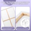 image14 Packs Stretched Canvas for Painting MultiSize 12x16 10x12 8x10 5x7 8x8 6x6 4x4 2 of Each Primed Blank Canvas for Oil Acrylic Paintfor Beginner Artist2Pack24x36 Canvas