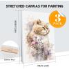 image14 Packs Stretched Canvases for Painting Multi Pack 11x14 944x12 8x10 5x7 4x4 Round Canvas with 8x810x102 of Each Blank Primed Canvas for Oil Paint Acrylic Paint for Beginners Artists3 Packs1Sizes 2436in