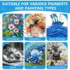 image14 Packs Stretched Canvases for Painting Multi Pack 11x14 944x12 8x10 5x7 4x4 Round Canvas with 8x810x102 of Each Blank Primed Canvas for Oil Paint Acrylic Paint for Beginners Artists28 Packs1Sizes 57in