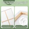 image14 Packs Stretched Canvases for Painting Multi Pack 11x14 944x12 8x10 5x7 4x4 Round Canvas with 8x810x102 of Each Blank Primed Canvas for Oil Paint Acrylic Paint for Beginners Artists3 Packs1Sizes 2436in