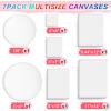 image3 Pack Canvases for Painting with Multi Pack 11x14 5x7 8x10 Painting Canvas for Oil ampamp Acrylic Paint7 Pcs7sizes1 of Each