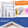 image3 Pack Canvases for Painting with Multi Pack 11x14 5x7 8x10 Painting Canvas for Oil ampamp Acrylic Paint8PCS Square Canvas4sizes2 of Each
