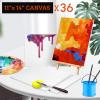 image30 Pack Canvases for Painting with 4x4 5x7 8x10 9x12 11x14 12x16 Painting Canvas for Oil ampamp Acrylic Paint11X14IN 36 Packs