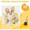 image30 Pack Canvases for Painting with 4x4 5x7 8x10 9x12 11x14 12x16 Painting Canvas for Oil ampamp Acrylic Paint12X12IN 10 Packs