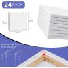 image30 Pack Canvases for Painting with 4x4 5x7 8x10 9x12 11x14 12x16 Painting Canvas for Oil ampamp Acrylic Paint8X8IN 24 Packs