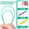 image50 Inch Snake Drain Hair Removal Tool9 PCS Metal with Nylon Coating Drains Snakes Hair Drain Clog RemoverDrain Cleaner ToolDrains Snake for ShowerBathtubKitchen Pipes Blocked