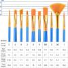 imageESRICH 10PCS Paint BrushesPaint Brush for Acrylic PaintingAcrylic Paint Brush Set for Oil WatercolorBody Face Rock Canvas Small Paint Brushes for Kids Adult Drawing160p