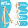 imageESRICH 118In Wood EaselsTabletop Painting Display Easels Painting Party Easel Kids Student Tabletop Easels for PaintingPortable Canvas Photo Picture Sign Holder4 Pack 1184PK