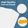 imageESRICH 130PCS Canvas with Easel Set Paint and Sip Kit for AdultsPaint Brushes Canvas Panel Painting KitPainting Supplies Kit for Kids Artists and Beginners to Painting Party78 PCS