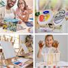 imageESRICH 2 Pack 118quot Wood EaselsTabletop Easel for PaintingPainting Party Displaying Canvases Kids Student Table School Desktop Portable Canvas Photo Picture Sign Holder1182P