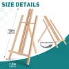 imageESRICH 2 Pack 118quot Wood EaselsTabletop Easel for PaintingPainting Party Displaying Canvases Kids Student Table School Desktop Portable Canvas Photo Picture Sign Holder162P