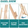 imageESRICH 2 Pack 118quot Wood EaselsTabletop Easel for PaintingPainting Party Displaying Canvases Kids Student Table School Desktop Portable Canvas Photo Picture Sign Holder162P