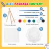 imageESRICH 20 Set Mini Canvas Painting Kit Minis Acrylic Paint Set Valentines Day Gifts44in Stretched Canvas with Easel Acrylic PaintsBrushesPaletteMini Easel Canvas for Kids Adults Painting Party16 set 55