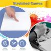 imageESRICH 4 Pack Stretched Canvas for Painting with 9x12 5x7 4x4 3x3 Primed AcidFree Cotton Blank Canvases for Painting Painting Canvas for Oil ampamp Acrylic Paint8PCS4sizes2 of Each