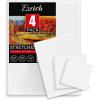 imageESRICH 4 Pack Stretched Canvas for Painting with 9x12 5x7 4x4 3x3 Primed AcidFree Cotton Blank Canvases for Painting Painting Canvas for Oil ampamp Acrylic Paint4PCS4sizes1 of Each