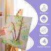 imageESRICH 4 Pack Stretched Canvas for Painting with 9x12 5x7 4x4 3x3 Primed AcidFree Cotton Blank Canvases for Painting Painting Canvas for Oil ampamp Acrylic Paint11x14in8P