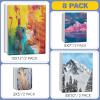 imageESRICH 4 Pack Stretched Canvas for Painting with 9x12 5x7 4x4 3x3 Primed AcidFree Cotton Blank Canvases for Painting Painting Canvas for Oil ampamp Acrylic Paint8PCS4sizes2 of Each