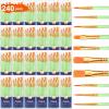 imageESRICH Acrylic Paint Brushes Set 16 Packs 160 Pcs Nylon Brush Head Suitable for Acrylic Oil WatercolorRock Body Face Nail ArtPerfect Suit of Art Painting Best Gift for Kids Adult DrawingGreen