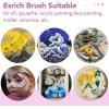 imageESRICH Acrylic Paint Brushes Set 16 Packs 160 Pcs Nylon Brush Head Suitable for Acrylic Oil WatercolorRock Body Face Nail ArtPerfect Suit of Art Painting Best Gift for Kids Adult DrawingPink