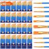 imageESRICH Acrylic Paint Brushes Set 16 Packs 160 Pcs Nylon Brush Head Suitable for Acrylic Oil WatercolorRock Body Face Nail ArtPerfect Suit of Art Painting Best Gift for Kids Adult DrawingBlue