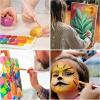 imageESRICH Acrylic Paint Brushes Set8Packs 80 Pcs Nylon Paintbrushes Head Suitable for Acrylic Oil Watercolor Rock Body Face Nail Art Perfect Suit of Art Painting Best Gift for Kids Adult DrawingPink