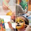 imageESRICH Acrylic Paint Brushes Set8Packs 80 Pcs Nylon Paintbrushes Head Suitable for Acrylic Oil Watercolor Rock Body Face Nail Art Perfect Suit of Art Painting Best Gift for Kids Adult DrawingGreen