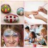 imageESRICH Acrylic Paint Brushes Set8Packs 80 Pcs Nylon Paintbrushes Head Suitable for Acrylic Oil Watercolor Rock Body Face Nail Art Perfect Suit of Art Painting Best Gift for Kids Adult DrawingPink