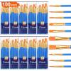 imageESRICH Acrylic Paint Brushes Set8Packs 80 Pcs Nylon Paintbrushes Head Suitable for Acrylic Oil Watercolor Rock Body Face Nail Art Perfect Suit of Art Painting Best Gift for Kids Adult DrawingBlue