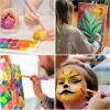imageESRICH Acrylic Paint Brushes Set8Packs 80 Pcs Nylon Paintbrushes Head Suitable for Acrylic Oil Watercolor Rock Body Face Nail Art Perfect Suit of Art Painting Best Gift for Kids Adult DrawingPurple