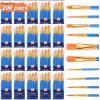 imageESRICH Acrylic Paint Brushes Set8Packs 80 Pcs Nylon Paintbrushes Head Suitable for Acrylic Oil Watercolor Rock Body Face Nail Art Perfect Suit of Art Painting Best Gift for Kids Adult DrawingBlue