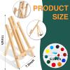 imageESRICH Acrylic Paint Canvas Set52 Piece Professional Painting Supplies Kit with 2 Wood Easel2  12Colors2  10 BrushesCircular Canvas EtcPremium Paint Kit for KidsStudents Artists and Beginner24Color