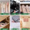 imageESRICH Cedar Blocks for Clothes Storage 100PCSCedars Planks with Metal Hooks Cedar Wood Chips Cedars Rings and Balls for Closets and Drawers