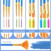 imageESRICH Paint Brushes Set20 Pack 240 Pcs Nylon Hair Paintbrushes RoundPointed Tip Paint BrushArtist Paint Brushes for Acrylic PaintingAcrylic Oil Watercolor Face ArtsKids Adult Drawing360p
