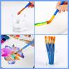 imageESRICH Paint Brushes Set20 Pack 240 Pcs Nylon Hair Paintbrushes RoundPointed Tip Paint BrushArtist Paint Brushes for Acrylic PaintingAcrylic Oil Watercolor Face ArtsKids Adult Drawing480p