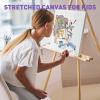 imageESRICH Stretched Canvas for Painting 5 Pack 8x10 Canvas Value Pack Primed AcidFree Cotton Blank Canvas Paint Canvases for Oil ampamp Acrylic Paint12x12