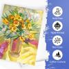 imageESRICH Stretched Canvas for Painting 5 Pack 8x10 Canvas Value Pack Primed AcidFree Cotton Blank Canvas Paint Canvases for Oil ampamp Acrylic Paint12x16