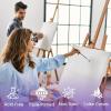 imageESRICH Stretched Canvas for Painting 5 Pack 8x10 Canvas Value Pack Primed AcidFree Cotton Blank Canvas Paint Canvases for Oil ampamp Acrylic Paint12x12