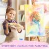 imageESRICH Stretched Canvas for Painting 5 Pack 8x10 Canvas Value Pack Primed AcidFree Cotton Blank Canvas Paint Canvases for Oil ampamp Acrylic Paint8x10