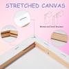 imageESRICH Stretched Canvas for Painting 5 Pack 8x10 Canvas Value Pack Primed AcidFree Cotton Blank Canvas Paint Canvases for Oil ampamp Acrylic Paint8x10