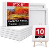 image3 Pack Canvases for Painting with Multi Pack 11x14 5x7 8x10 Painting Canvas for Oil ampamp Acrylic Paint10 Packs  1Size8x8