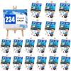 imageESRICH 130PCS Canvas with Easel Set Paint and Sip Kit for AdultsPaint Brushes Canvas Panel Painting KitPainting Supplies Kit for Kids Artists and Beginners to Painting Party234PCS