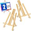 imageESRICH 2 Pack 118quot Wood EaselsTabletop Easel for PaintingPainting Party Displaying Canvases Kids Student Table School Desktop Portable Canvas Photo Picture Sign Holder1182P
