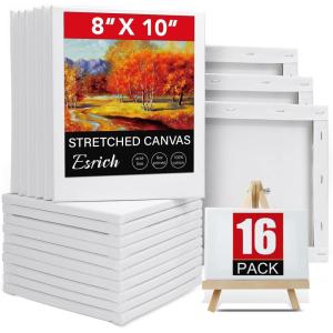 image3 Pack Canvases for Painting with Multi Pack 11x14 5x7 8x10 Painting Canvas for Oil ampamp Acrylic Paint16 Packs1Sizes 810in