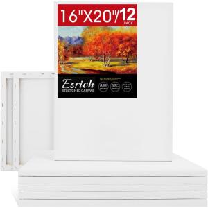 image30 Pack Canvases for Painting with 4x4 5x7 8x10 9x12 11x14 12x16 Painting Canvas for Oil ampamp Acrylic Paint16X20IN 12 Packs
