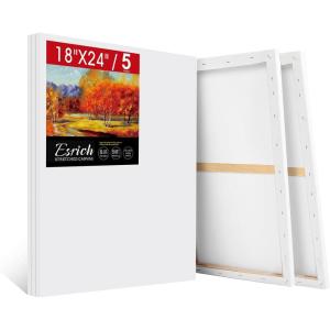 image30 Pack Canvases for Painting with 4x4 5x7 8x10 9x12 11x14 12x16 Painting Canvas for Oil ampamp Acrylic Paint18X24IN 5 Packs