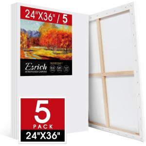image30 Pack Canvases for Painting with 4x4 5x7 8x10 9x12 11x14 12x16 Painting Canvas for Oil ampamp Acrylic Paint24X36IN 5 Packs