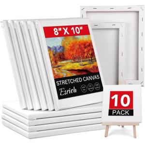 image30 Pack Canvases for Painting with 4x4 5x7 8x10 9x12 11x14 12x16 Painting Canvas for Oil ampamp Acrylic Paint8X10IN 10 Packs