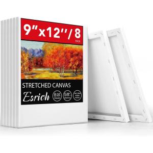 image30 Pack Canvases for Painting with 4x4 5x7 8x10 9x12 11x14 12x16 Painting Canvas for Oil ampamp Acrylic Paint9X12IN 8 Packs